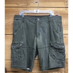 Kuhl Ambush Cargo Shorts Hiking Mens Size 38 Outdoors Trail 9 Pockets #5149 Gray
